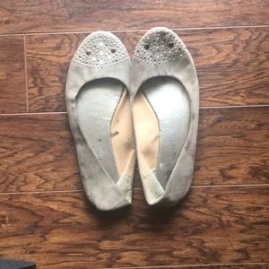 Beige Flat Show with Rhinestone detailing.